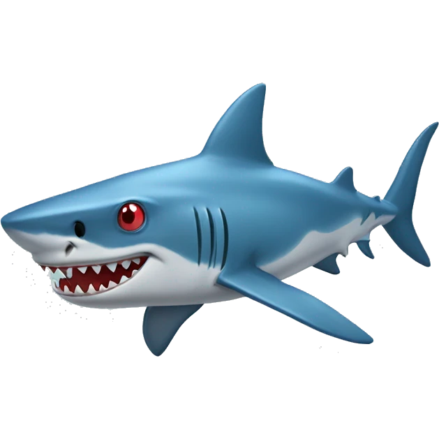 Shark with a spiderman hat  emoji