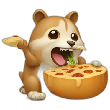 Animal eating emoji