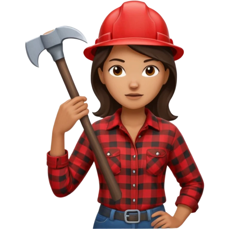 lumberjack woman emoji