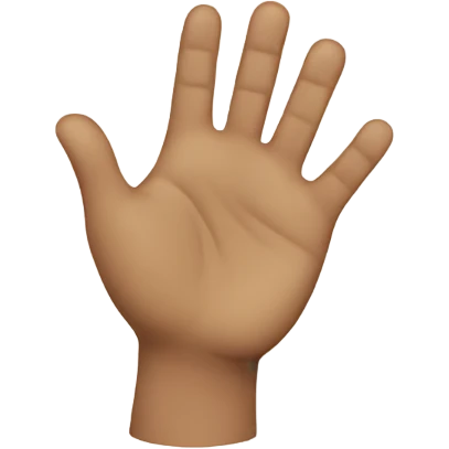Human waving hand emoji