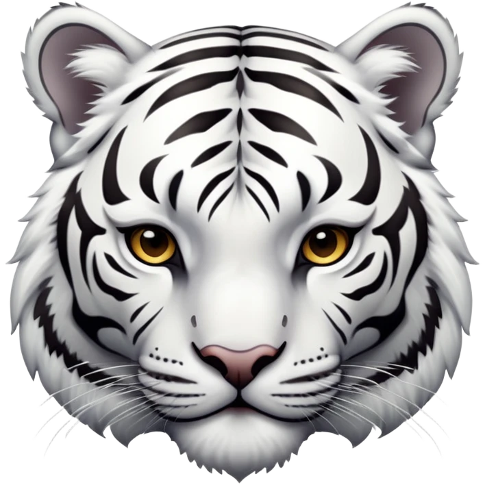 a white tiger emoji