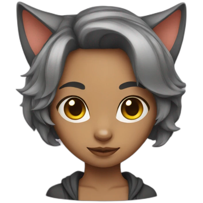Cat girl emoji