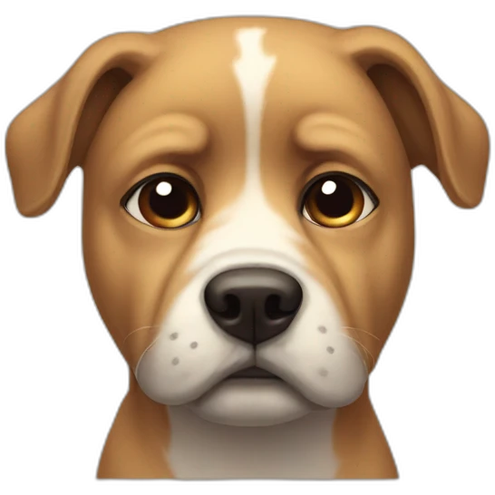Sad dog emoji