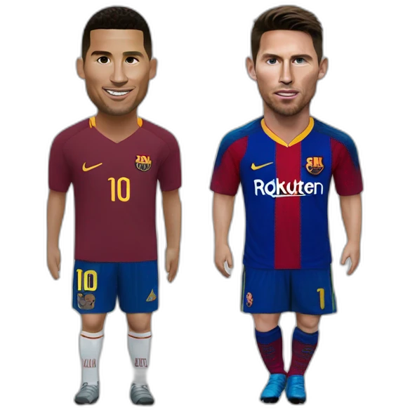 Ronaldo and messi emoji