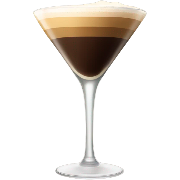 Espresso martini  in tall glass emoji