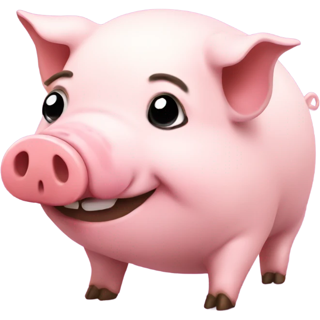 Pigging out emoji
