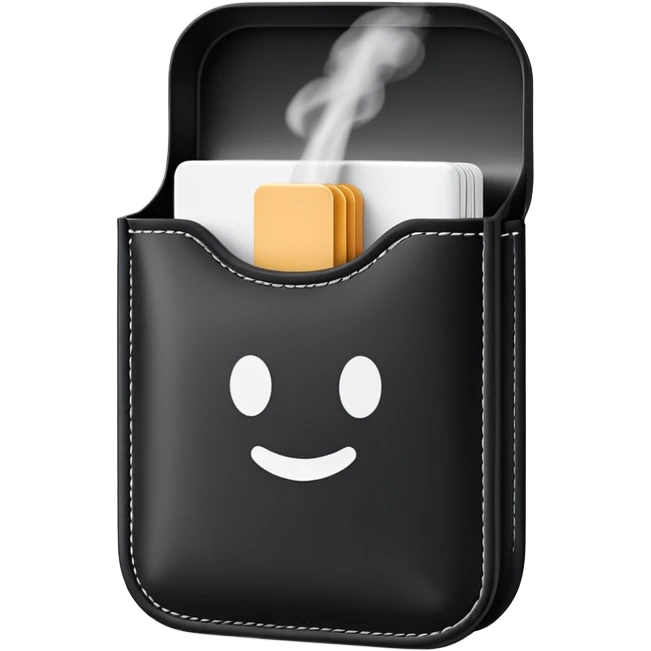 make an snus/nicotine pouce imoji of a black pouce  emoji