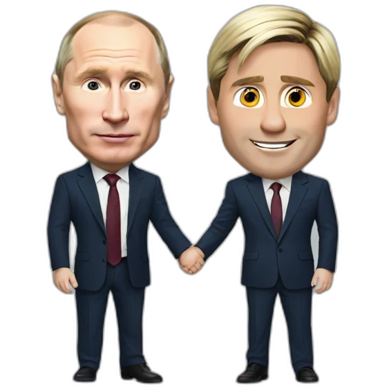 Putin with messi emoji
