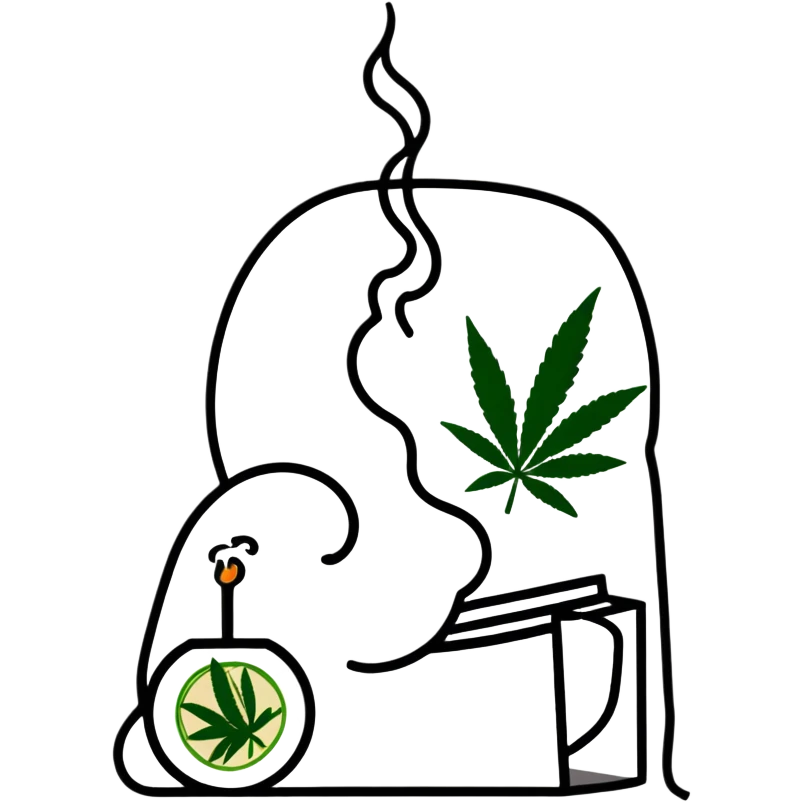 Smoking weed emoji