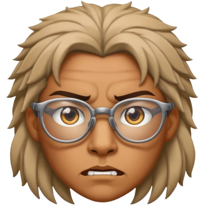 Glasses-Wearing wild Warrior emoji