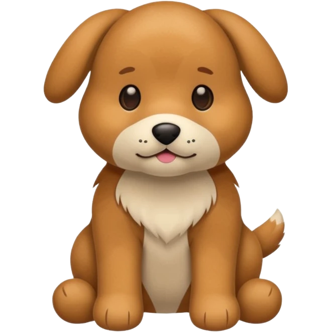 Plush dog toy  emoji