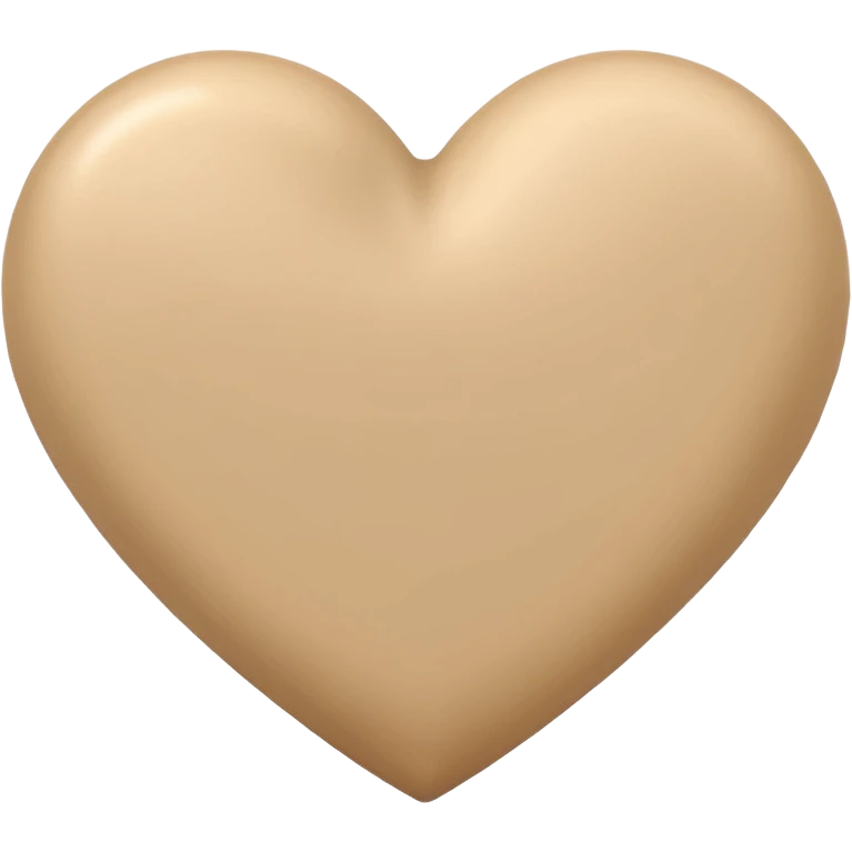 Beige heart  emoji