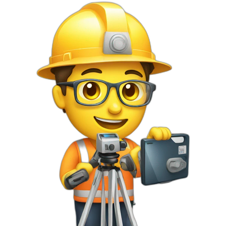 surveyor holding GPS receiver emoji