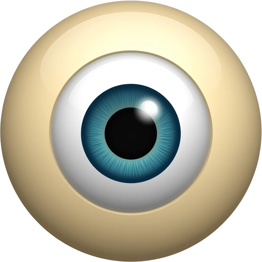 Ball with one single big eye emoji