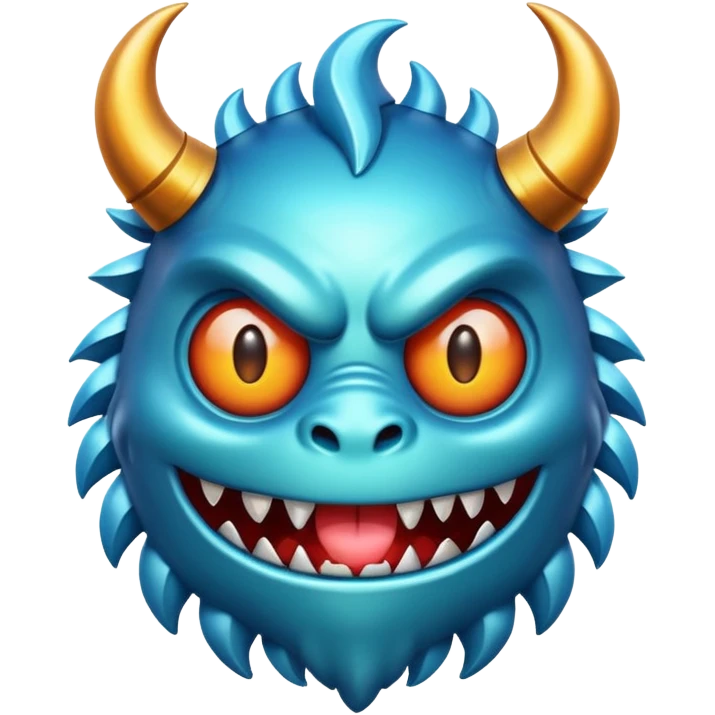 Mمزخرف مثل شعار مونستر emoji