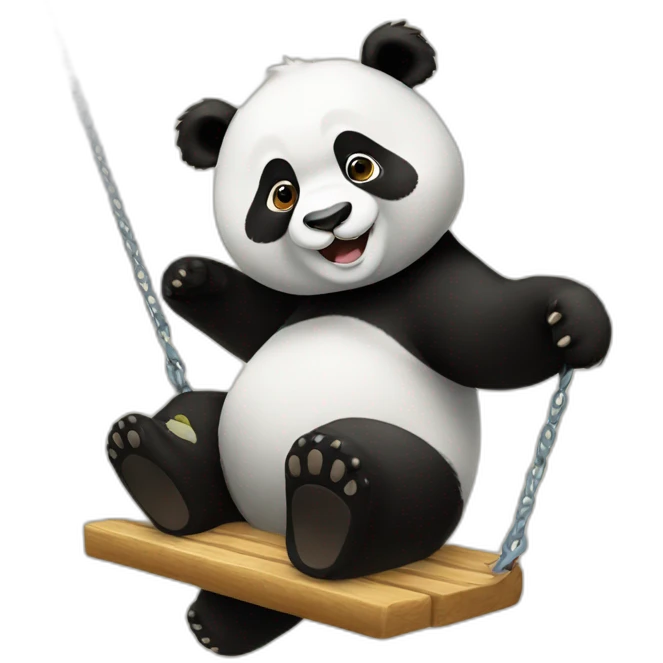 A panda that swings emoji