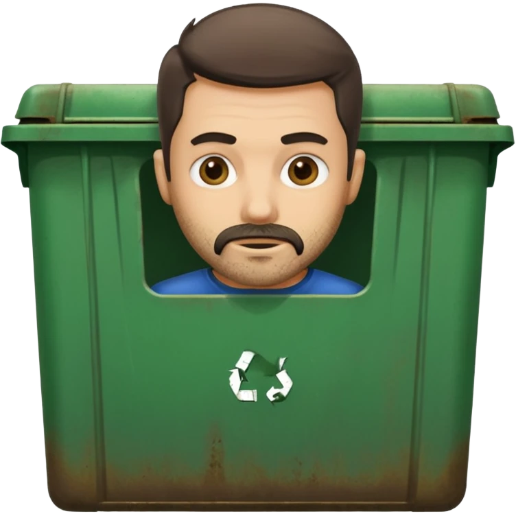 Man in dumpster emoji