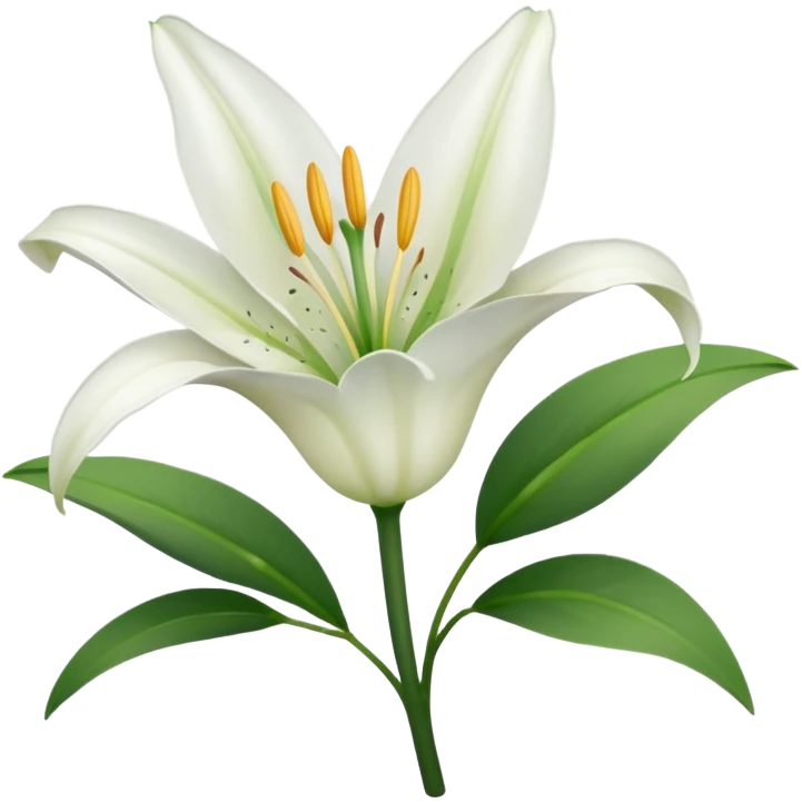 white lily emoji