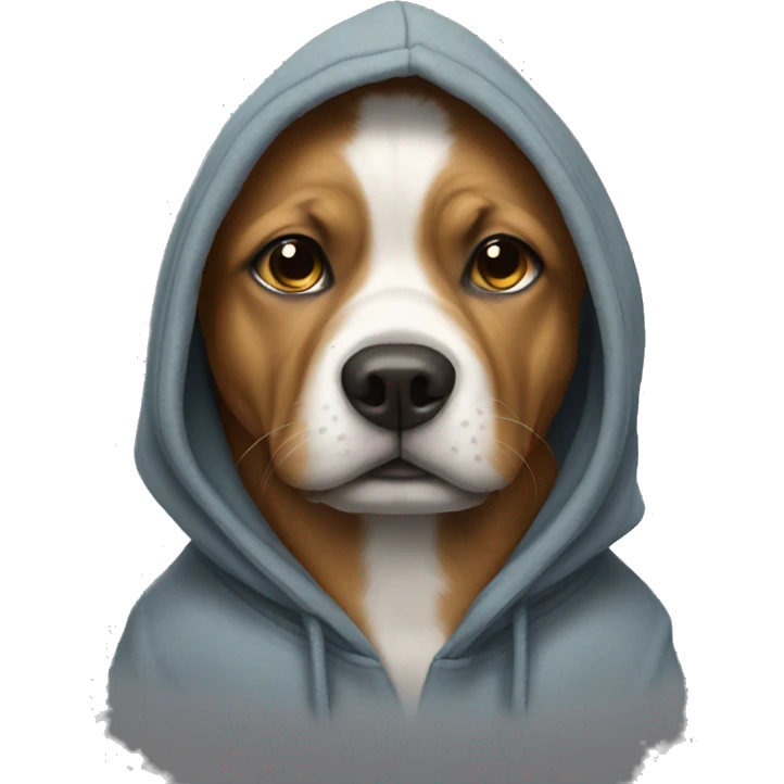Dog with hoodie  emoji
