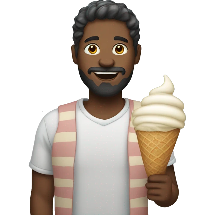 men with ice cream  emoji
