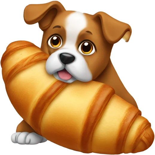 dog croissant emoji