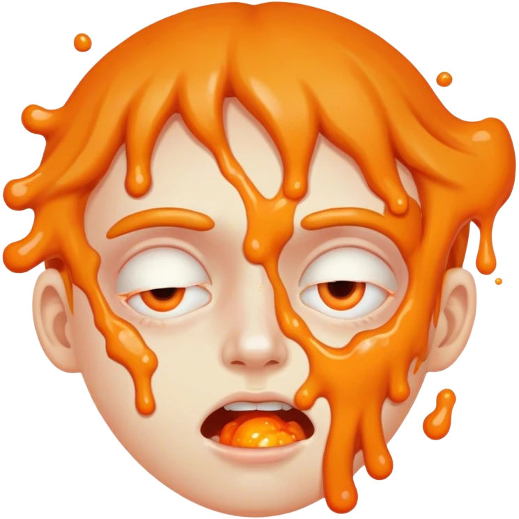  Vomiting orange  emoji