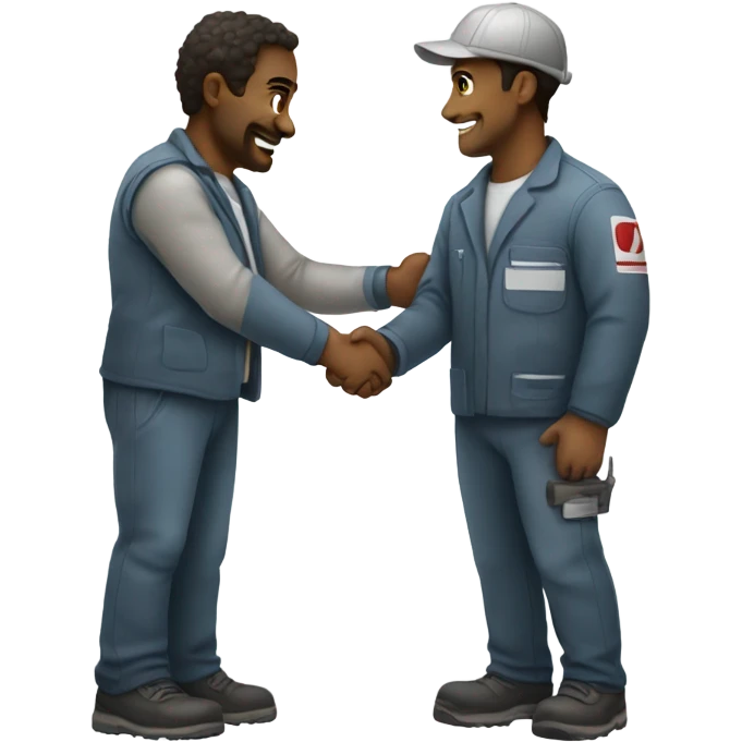 Artist and technician shaking hands emoji