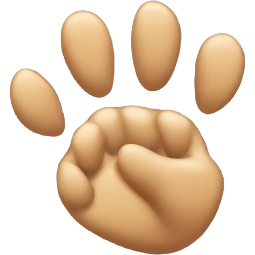 Dog claw emoji