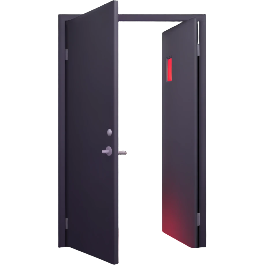 door being unlocked, door open with blinding light, dramatic effect emoji