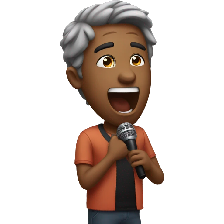 singing emoji