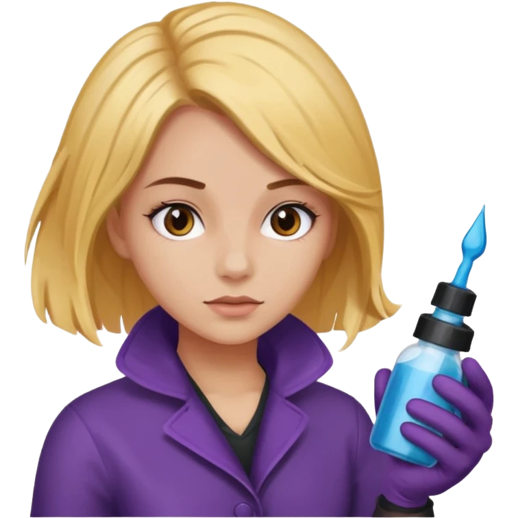 girl dying her hair emoji