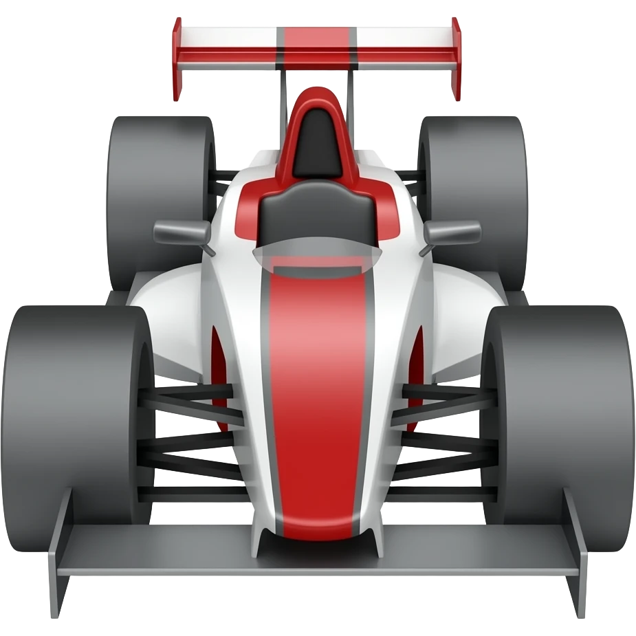 Lowpoly race car emoji