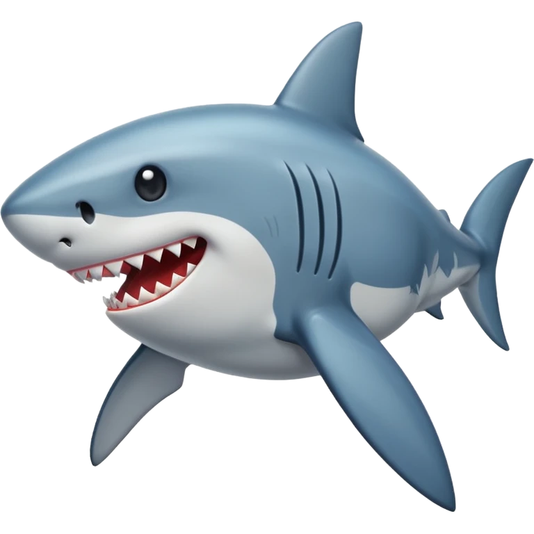 curved shark emoji