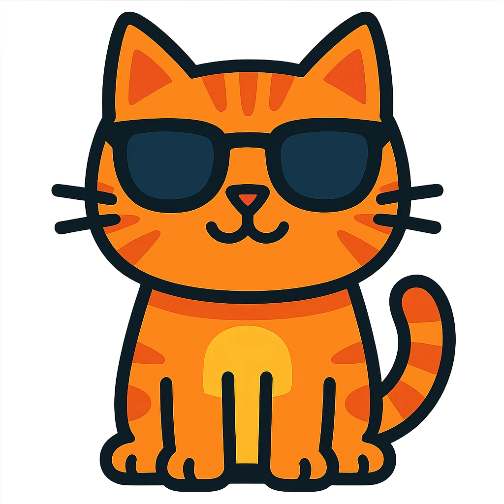 cat wearing sunglasses emoji
