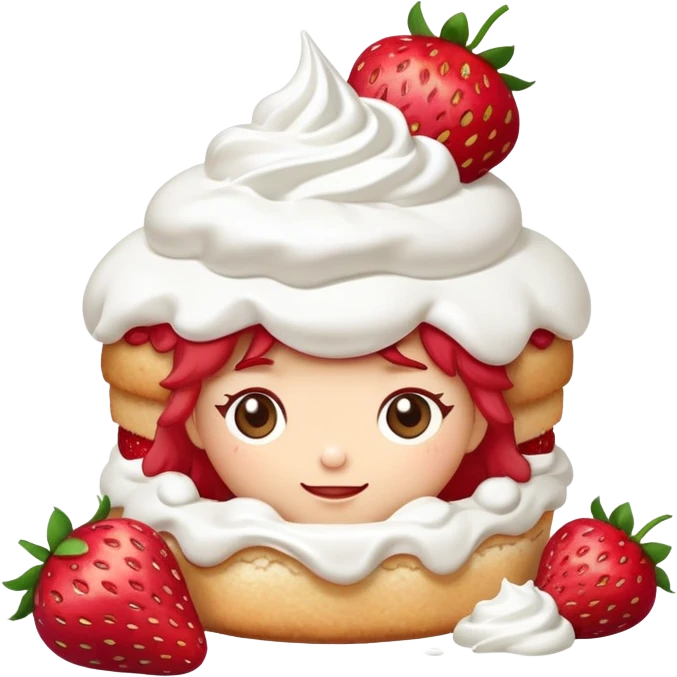 Strawberry shortcake  emoji