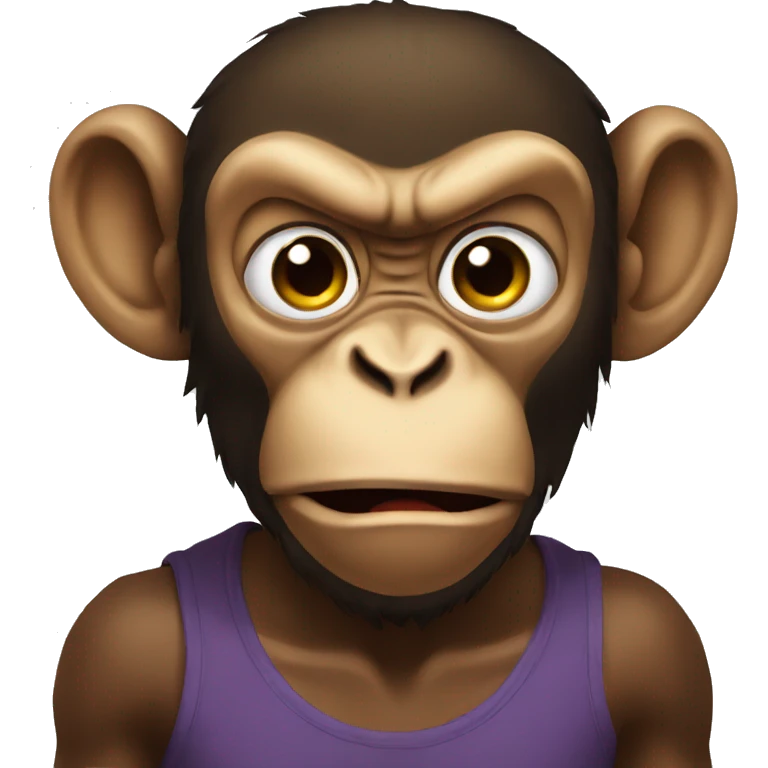 mad monkey emoji
