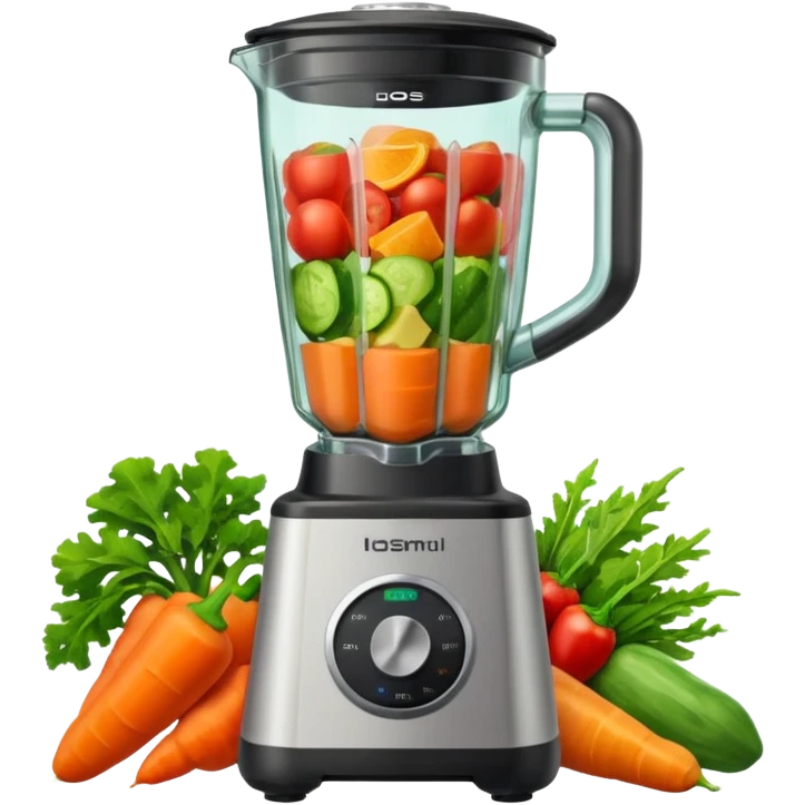 a blender with vegetables emoji
