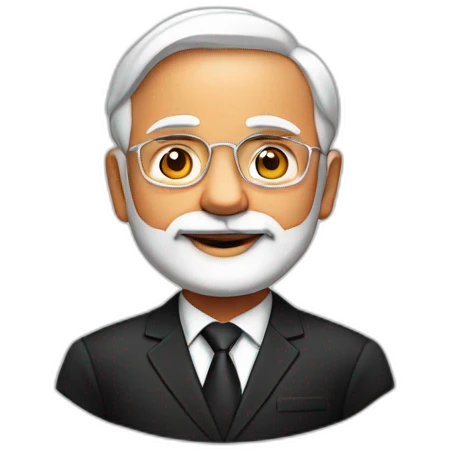 narendra modi in black suit emoji
