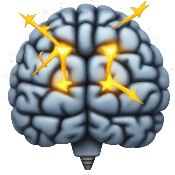 brain with lighting bolt emoji