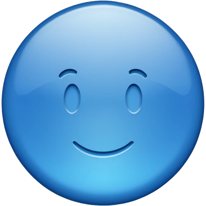 Un rond bleu avec le logo validé  emoji