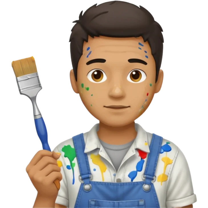 a man painting a wall   emoji