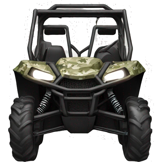 Polaris camouflage buggy atv emoji