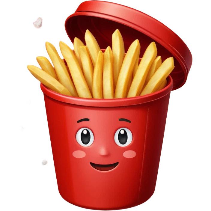 fries in a red container emoji