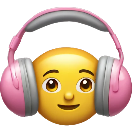 Air max headphones with pink bow emoji