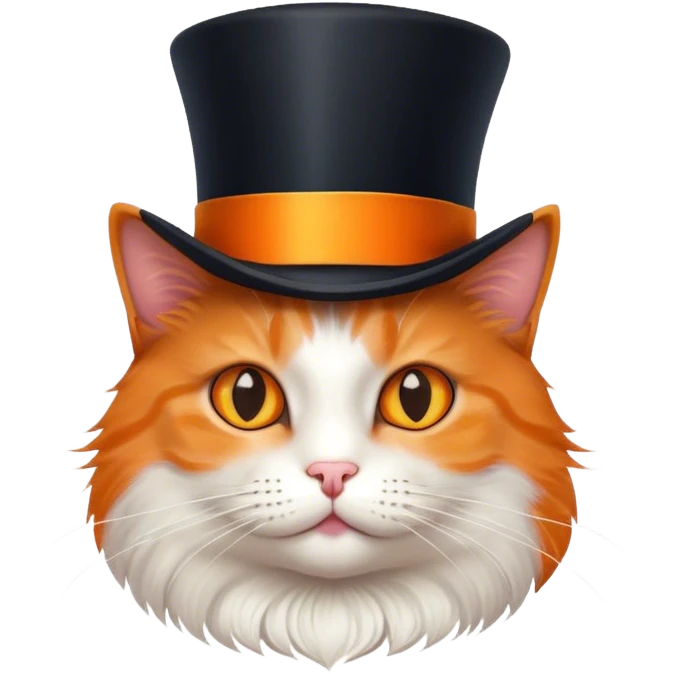 Cat with tophat emoji