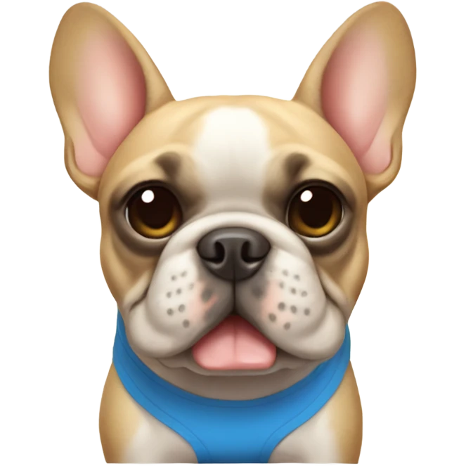 French bulldog in board shorts emoji
