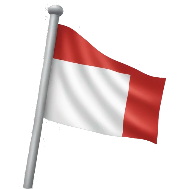 White red white flag emoji