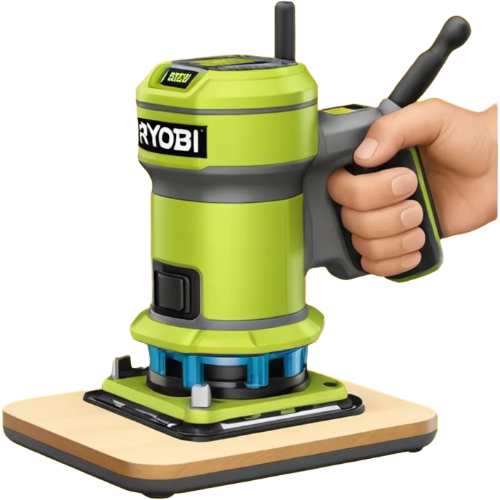 ONE+ 18V Cordless Compact Fixed Base Router RYOBI with gray with battery  emoji