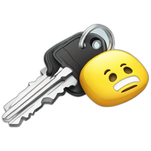 Car keys emoji