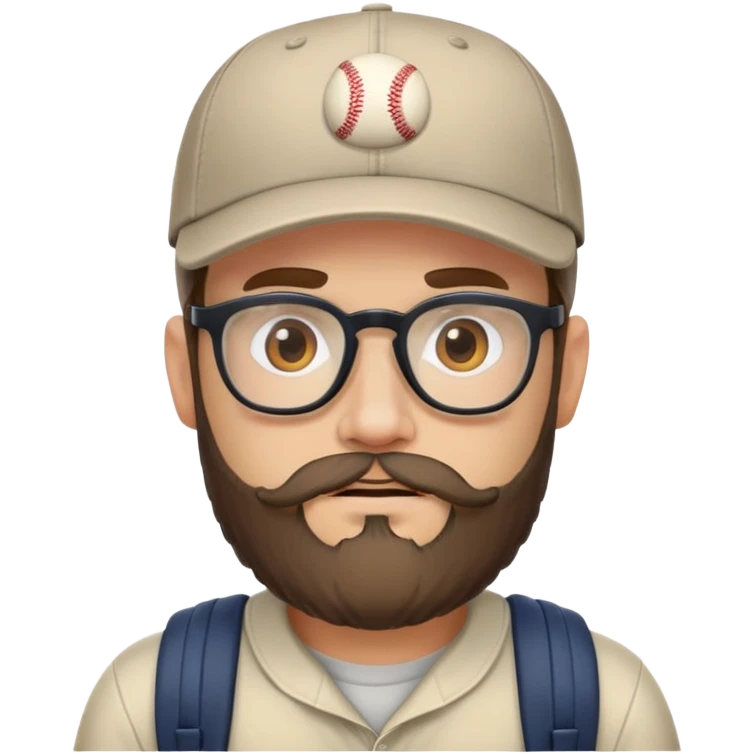 adventurer with beard, glasses and backwards baseball cap emoji